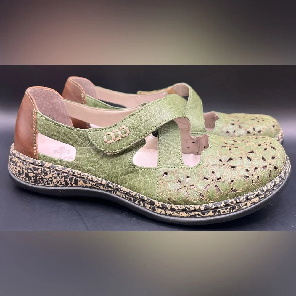 Rieker- Womens, Size:37, Green Women's Shoes,‎ Pre-Owned - Picture 2 of 9